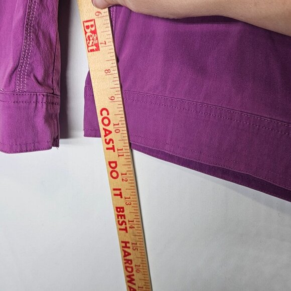 Kuhl Womens Cargo Bermuda Shorts Size 10 Purple Cotton Blend Outdoor Hiking - Picture 4 of 12